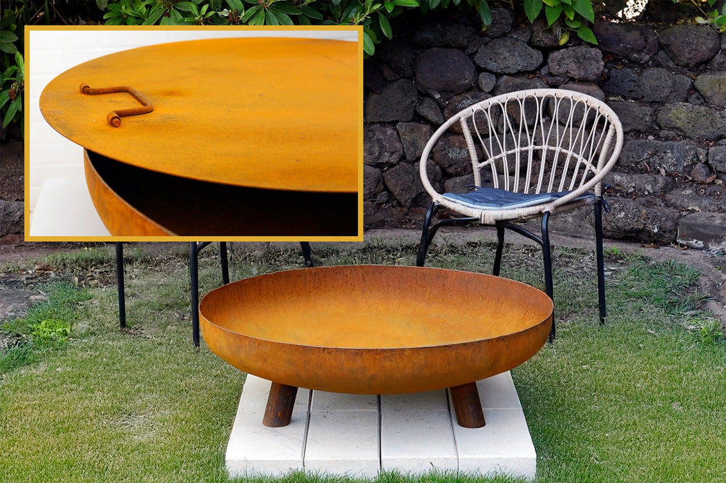 The Roma Fire Pit with Lid