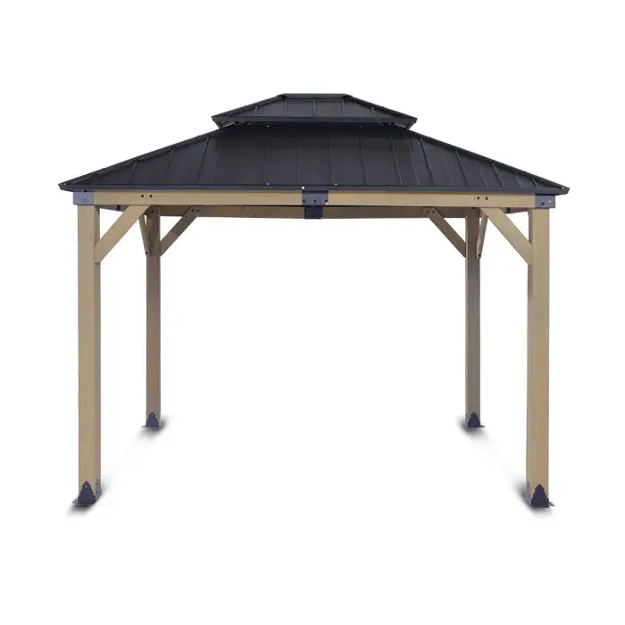 Yardtopia Maryborough 3m x 3m Timber & Steel Double Hip Roof Gazebo