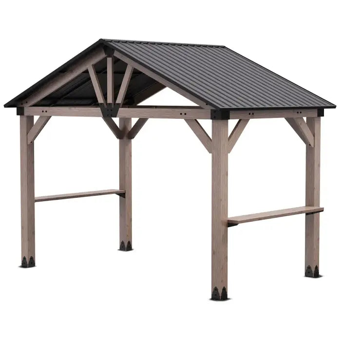 Yardtopia Oslo XL 3.6m x 2.4m BBQ/Grill Timber & Steel Gable Roof Gazebo