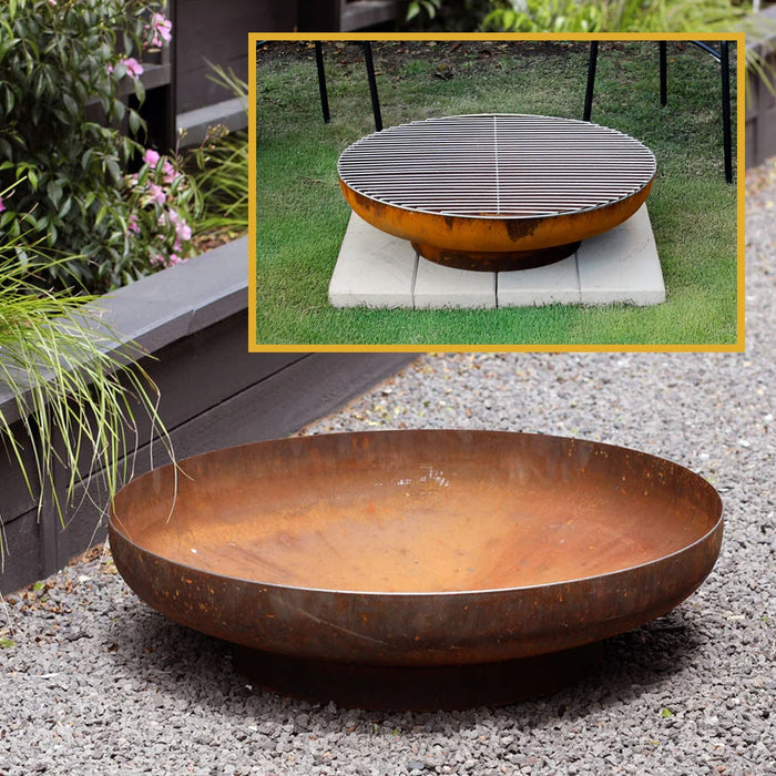 The Belmont Fire Pit and Full-Grill Bundle