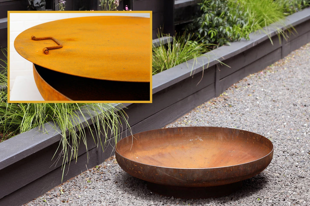 The Belmont Fire Pit with Lid