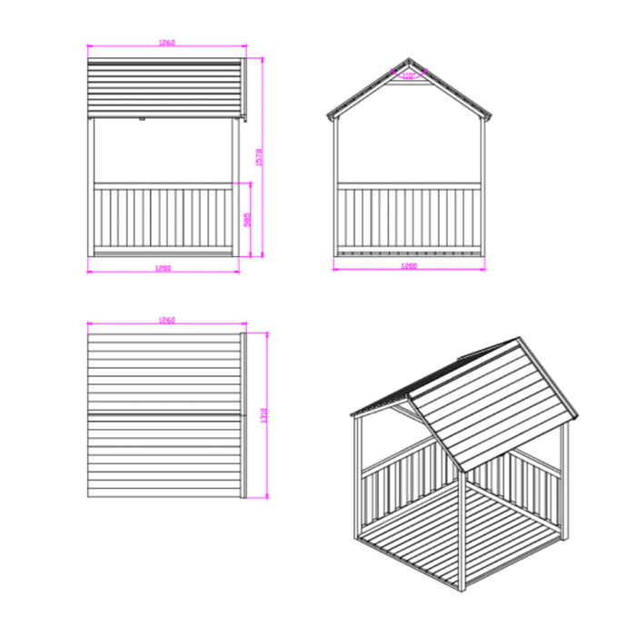 Kidzshack Country Shack Cubby House