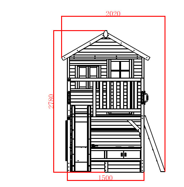 Kidzshack Inspiration Shack Cubby House