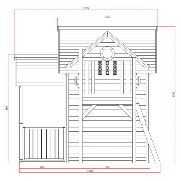 Kidzshack Jolly Shack Cubby House