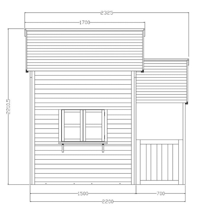 Kidzshack Lovely Shack Cubby House